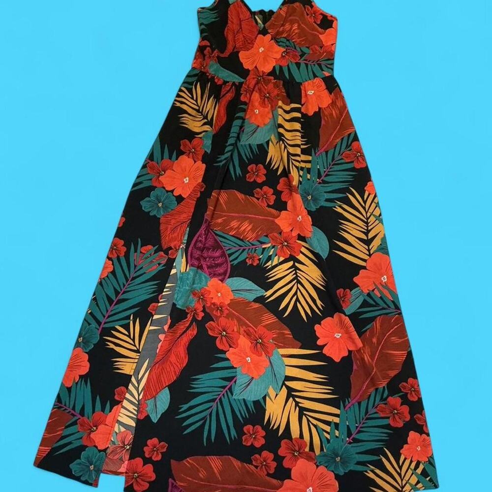 Perout tropical floral maxi dress